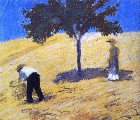  August Macke Tree in the Corn Field - Hand Painted Oil Painting