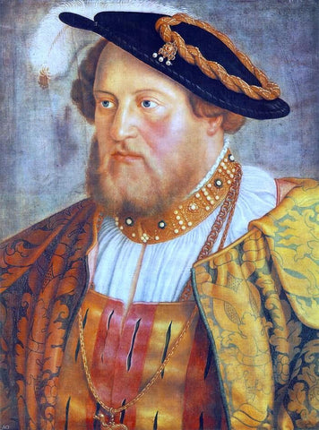  Barthel Beham Portrait of Ottheinrich, Prince of Pfalz - Hand Painted Oil Painting