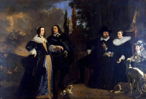  Bartholomeus Van der Helst Portrait of a Family - Hand Painted Oil Painting