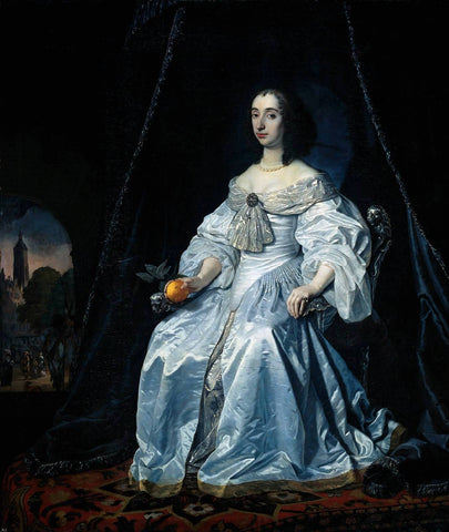  Bartholomeus Van der Helst Princess Henrietta Mary Stuart - Hand Painted Oil Painting