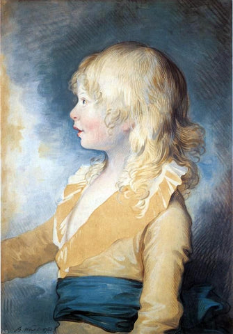  Benjamin West Portrait of Prince Octavius - Hand Painted Oil Painting