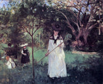  Berthe Morisot Chasing Butterflies - Hand Painted Oil Painting