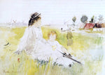  Berthe Morisot Girl and Child on the Grass - Hand Painted Oil Painting