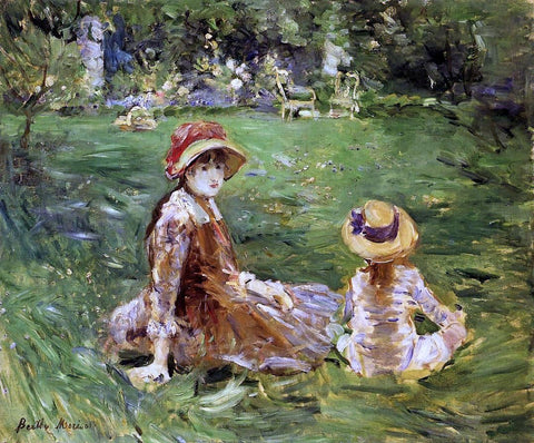  Berthe Morisot In the Garden at Maurecourt - Hand Painted Oil Painting