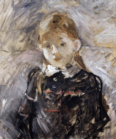  Berthe Morisot Little Girl with Blond Hair - Hand Painted Oil Painting