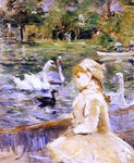  Berthe Morisot On the Lake - Hand Painted Oil Painting