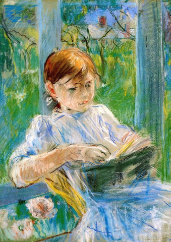  Berthe Morisot Portrait of the Artist's Daughter, Julie Manet, at Gorey - Hand Painted Oil Painting