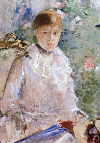  Berthe Morisot Summer (also known as Young Woman by a Window) - Hand Painted Oil Painting