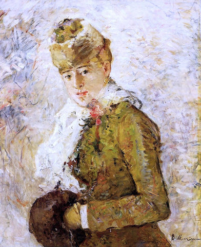  Berthe Morisot Winter (also known as Woman with a Muff) - Hand Painted Oil Painting