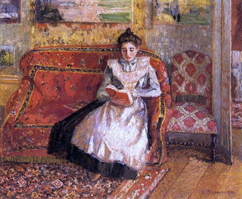  Camille Pissarro Jeanne Reading - Hand Painted Oil Painting