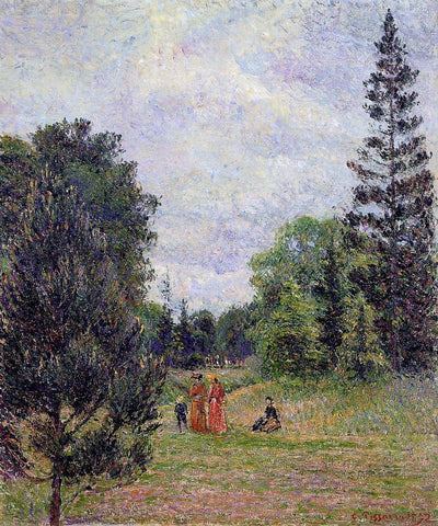  Camille Pissarro Kew Gardens, Crossroads near the Pond - Hand Painted Oil Painting