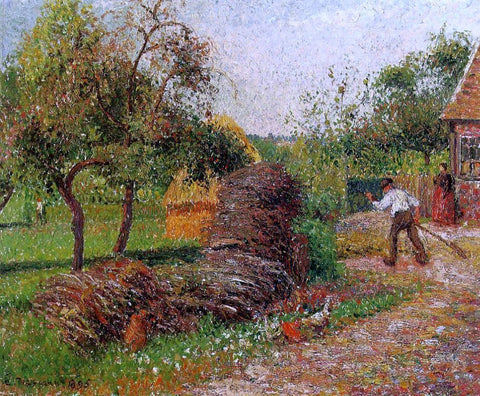  Camille Pissarro Mother Lucien's Yard - Hand Painted Oil Painting