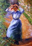 Camille Pissarro Peasant Donning Her Marmotte - Hand Painted Oil Painting