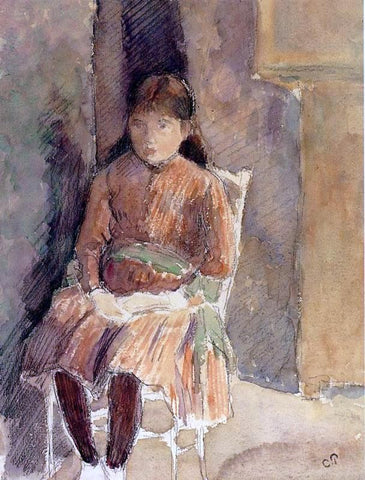  Camille Pissarro Portrait of Jeanne, the Artist's Daughter - Hand Painted Oil Painting