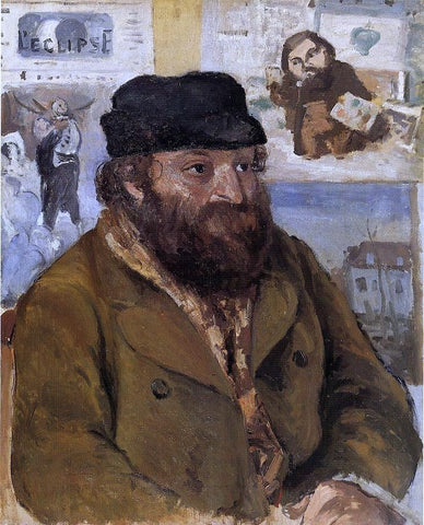  Camille Pissarro Portrait of Paul Cezanne - Hand Painted Oil Painting