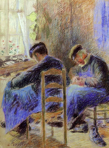  Camille Pissarro Shoemakers - Hand Painted Oil Painting