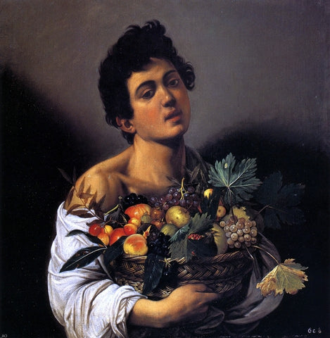  Caravaggio Boy with a Basket of Fruit - Hand Painted Oil Painting