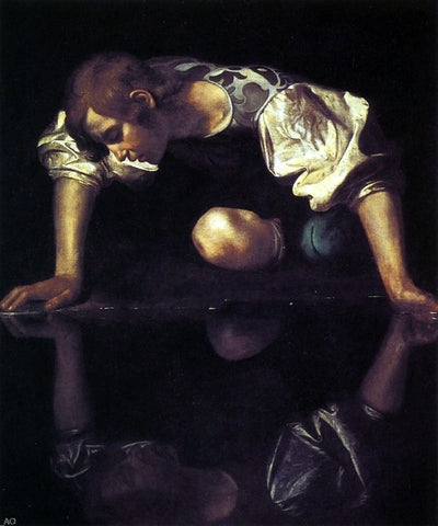  Caravaggio Narcissus - Hand Painted Oil Painting