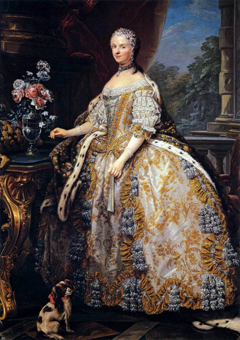  Carle Van Loo Portrait of Marie Leszczynska, Queen of France - Hand Painted Oil Painting