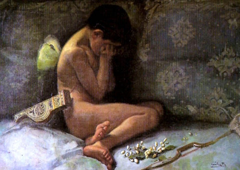 Cecilio Pla y Gallardo Desnudo de Nino - Hand Painted Oil Painting