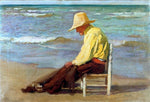  Cecilio Pla y Gallardo Hombre en la Playa - Hand Painted Oil Painting