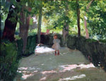  Cecilio Pla y Gallardo Jugando en el Parque - Hand Painted Oil Painting