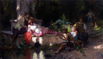  Cesare Augusto Detti A Summer Idyll - Hand Painted Oil Painting