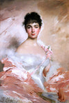  Charles Chaplin Woman in Pink - Hand Painted Oil Painting