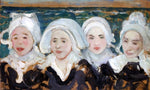  Charles Cottet Four Breton Women at the Seashore - Hand Painted Oil Painting