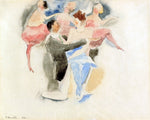  Charles Demuth In Vaudeville: Man and Woman with Chorus - Hand Painted Oil Painting