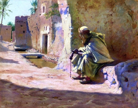  Charles James Theriat In the Shade, Biskra - Hand Painted Oil Painting