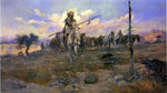  Charles Marion Russell Bringing Home the Spoils - Hand Painted Oil Painting
