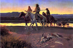  Charles Marion Russell Carson's Men (also known as Appraisal Values) - Hand Painted Oil Painting