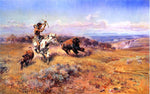  Charles Marion Russell Horse of the Hunter (also known as Fresh Meat) - Hand Painted Oil Painting