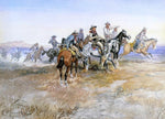  Charles Marion Russell Start of Roundup - Hand Painted Oil Painting