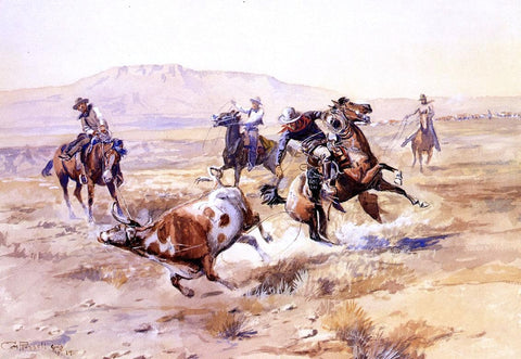  Charles Marion Russell The Renegade - Hand Painted Oil Painting