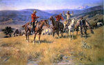  Charles Marion Russell When Law Dulls the Edge of Chance - Hand Painted Oil Painting