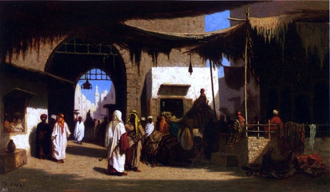  Charles-Theodore Frere Dans la ruelle, Beruit - Hand Painted Oil Painting