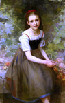  Charles Victor Thirion Une Jeune Fille Aux Fleurs - Hand Painted Oil Painting