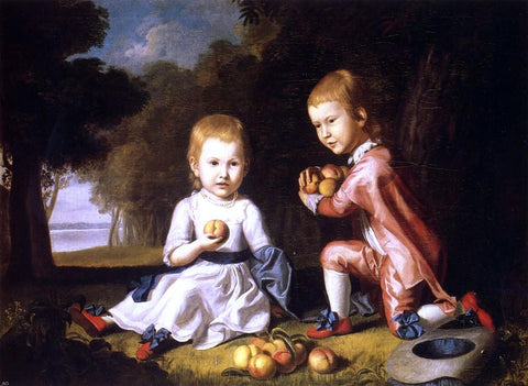  Charles Willson Peale The Stewart Children (also known as Isabella and John Stewart) - Hand Painted Oil Painting