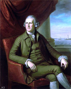  Charles Willson Peale Thomas Willing - Hand Painted Oil Painting