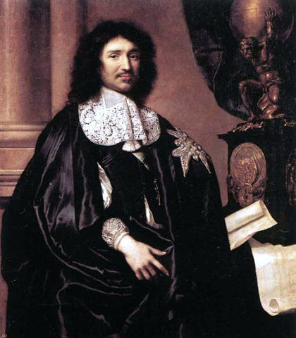  Claude Lefebvre Portrait of Jean-Baptiste Colbert - Hand Painted Oil Painting