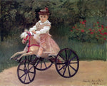  Claude Oscar Monet Jean Monet on His Horse Tricycle - Hand Painted Oil Painting