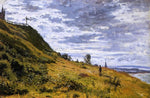  Claude Oscar Monet Taking a Walk on the Cliffs of Sainte-Adresse - Hand Painted Oil Painting