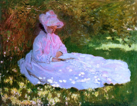  Claude Oscar Monet The Reader - Hand Painted Oil Painting