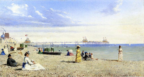  Conrad Wise Chapman Plage de Brighton - Hand Painted Oil Painting