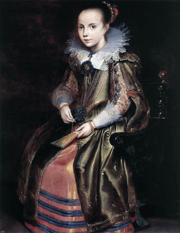  Cornelis De Vos Elisabeth (or Cornelia) Vekemans as a Young Girl - Hand Painted Oil Painting
