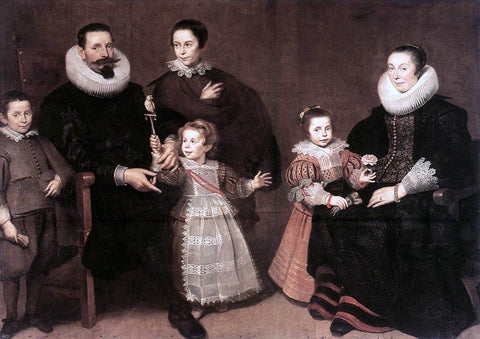  Cornelis De Vos Family Portrait - Hand Painted Oil Painting