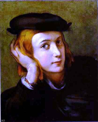  Correggio Portrait of a Young Man - Hand Painted Oil Painting