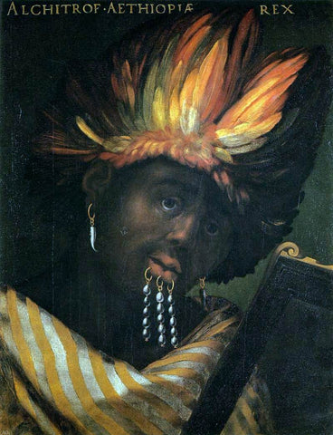  Cristofano Dell'Altissimo Alchitrof, Emperor of Ethiopia - Hand Painted Oil Painting